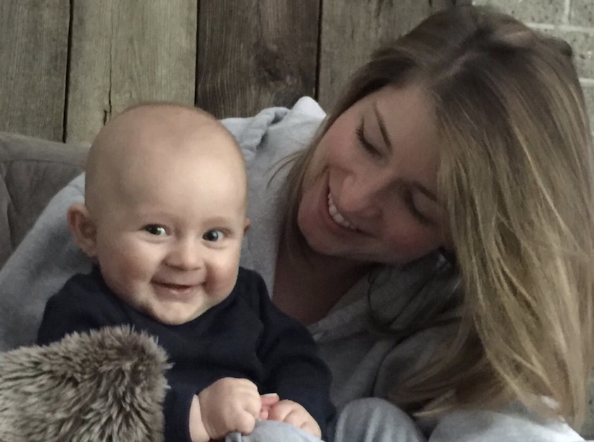 Chris Sabia- wife, Emma, and son, CJ.