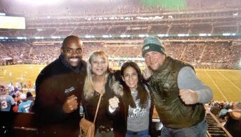 Chris Sabia, with fellow contributor Alisa Brenes, and advocate Chris Draft