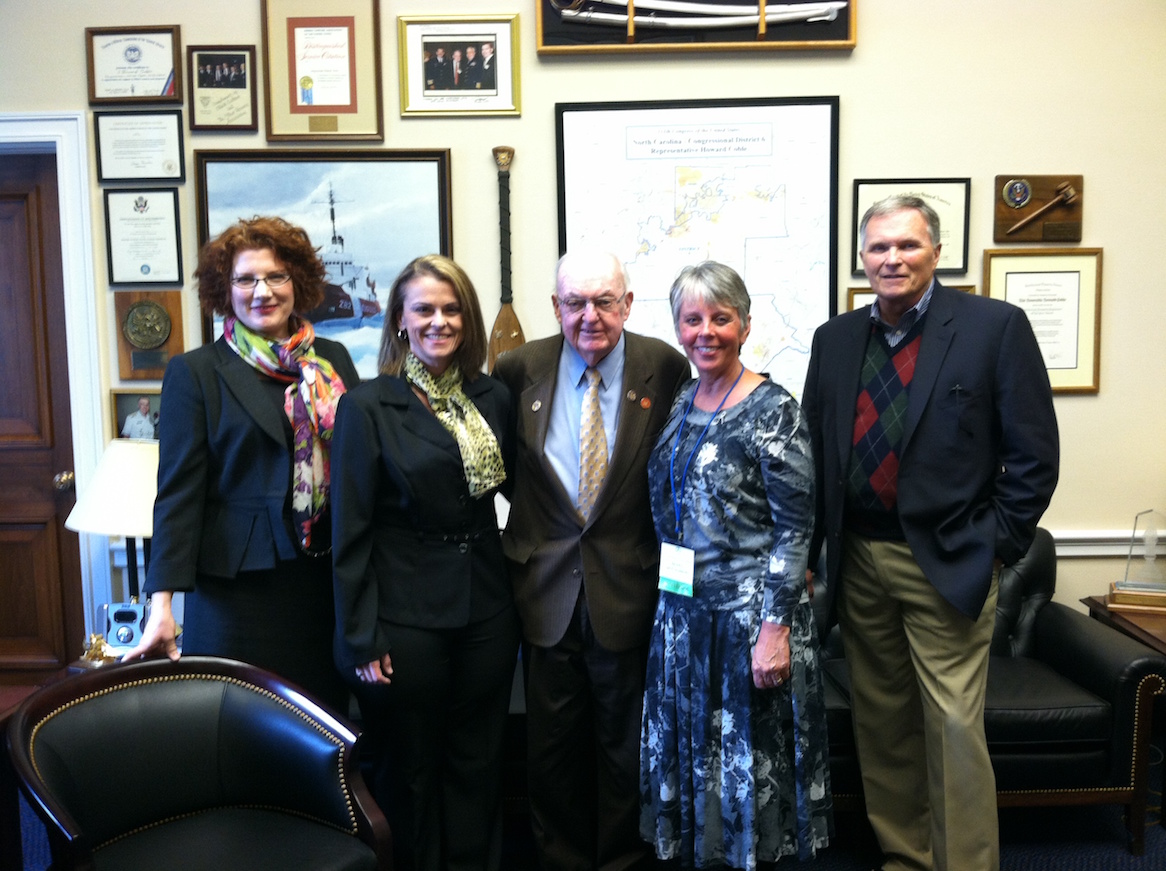 Dusty Donaldson with other advocates and former Congressman, Howard Coble