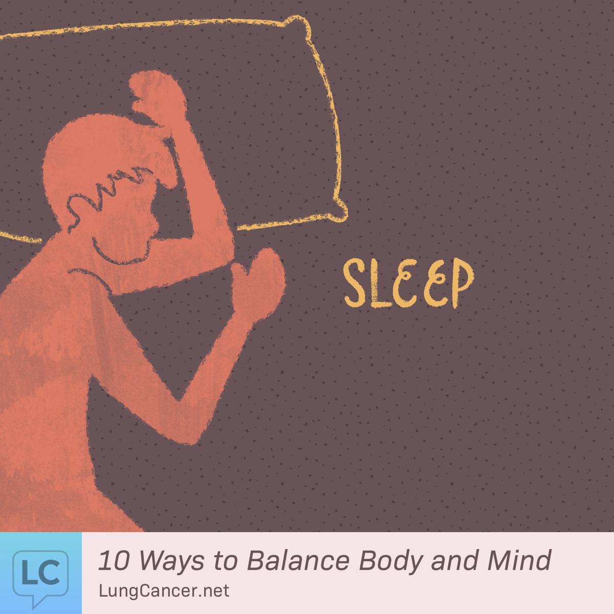 A person sleeping on their side.