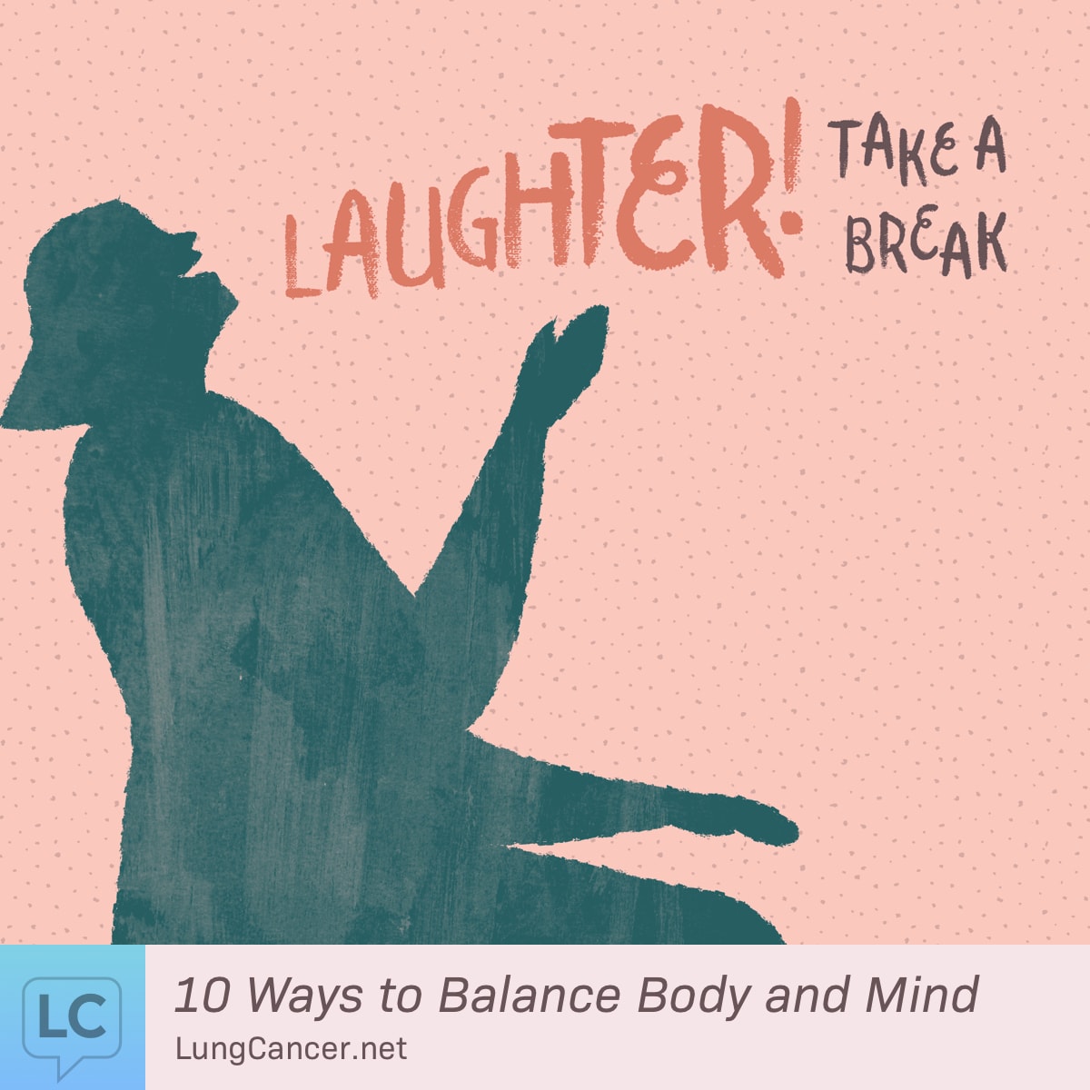 A person leans back in laughter.